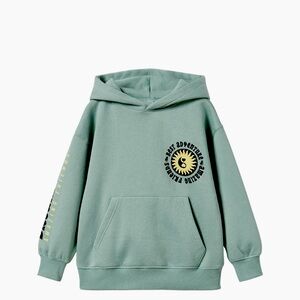 Zara embossed sweatshirt Size: 13-14 Color: teal green